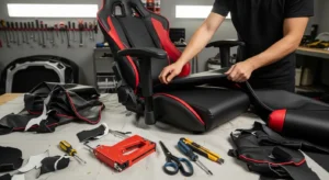 how to reupholster a gaming chair